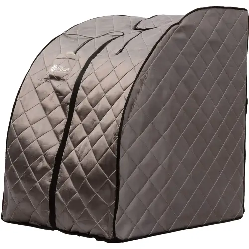 portable brown tent sauna