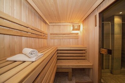 inside a traditional sauna