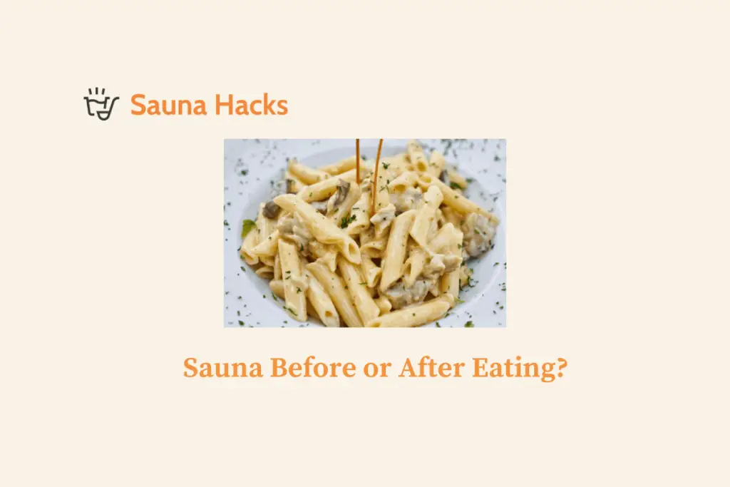 sauna before after eating