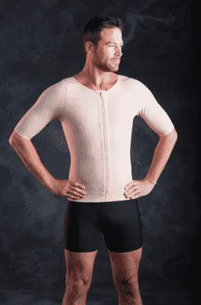 post op compression garment for men